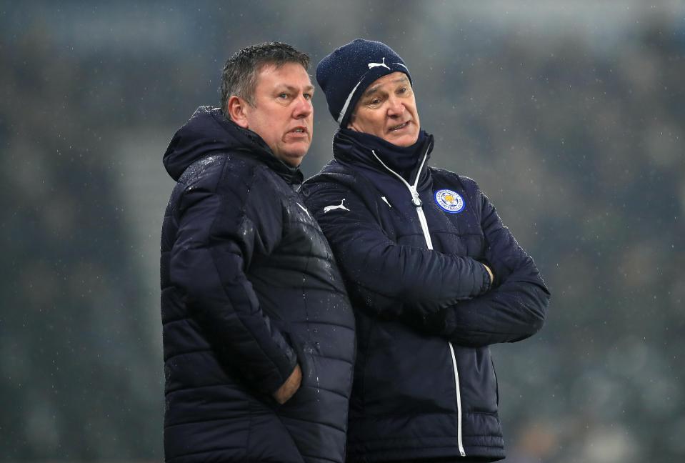  Shakespeare with title-winning manager Claudio Ranieri