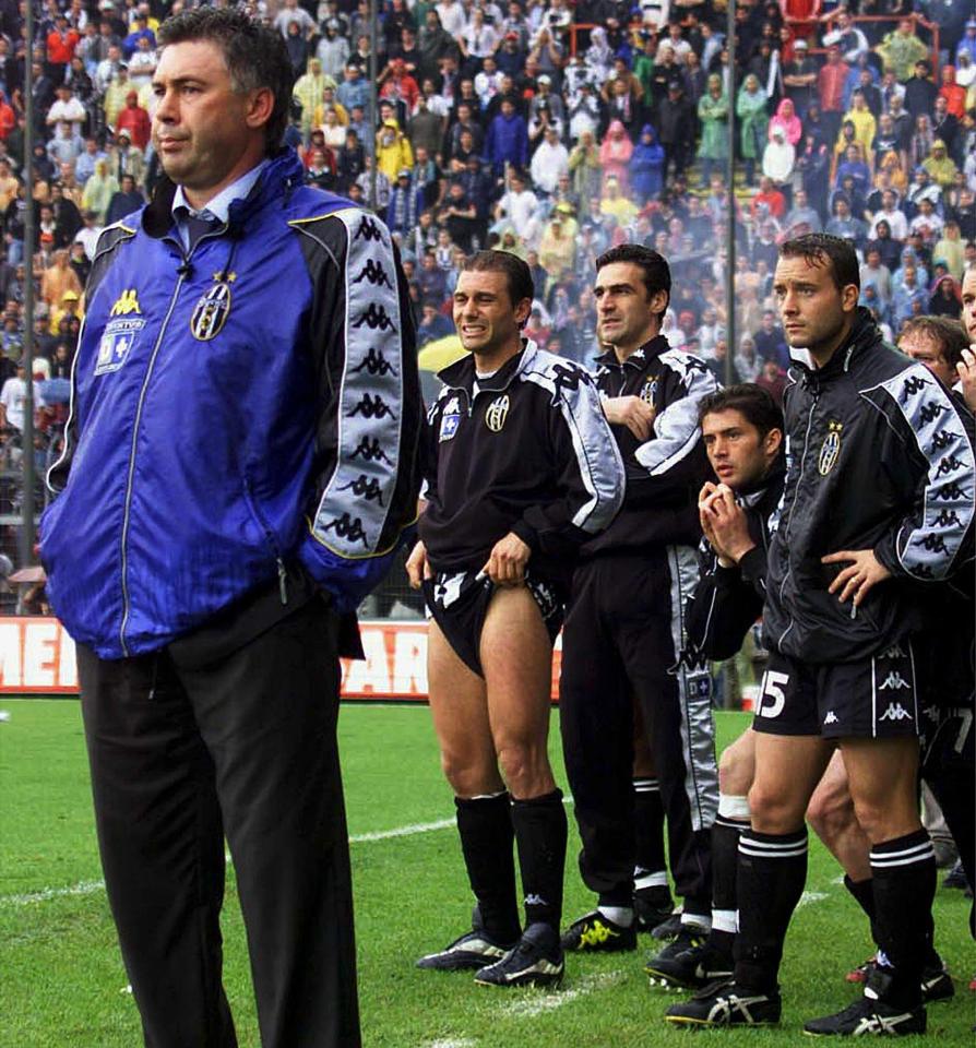  Carlo Ancelotti and Juventus blow Serie A title on final day in 1999-2000