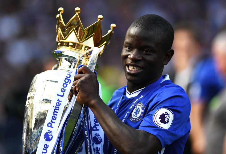 NGolo Kante won the Premier League in back-to-back seasons with two different clubs