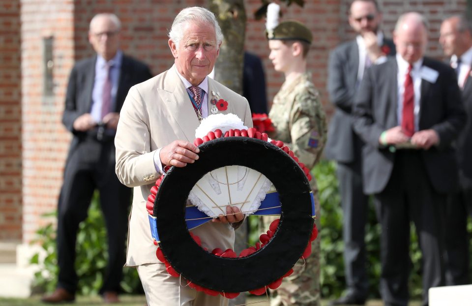  Prince Charles will lead the nation in remembering the fallen heroes