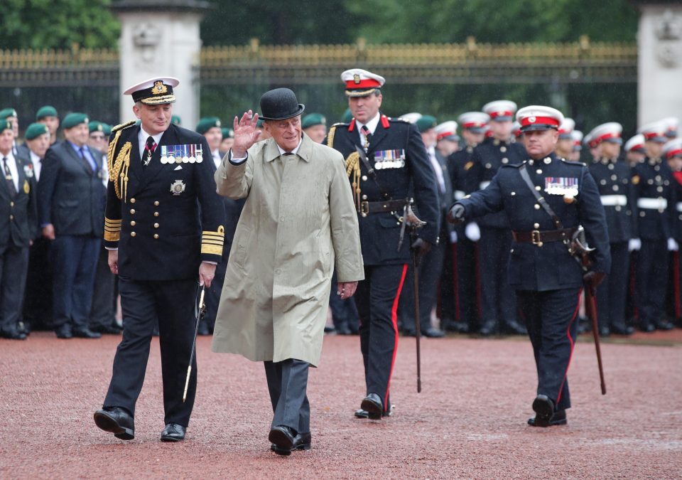  Prince Philip marked the end of many years of tireless public service with an event honouring the Royal Marines