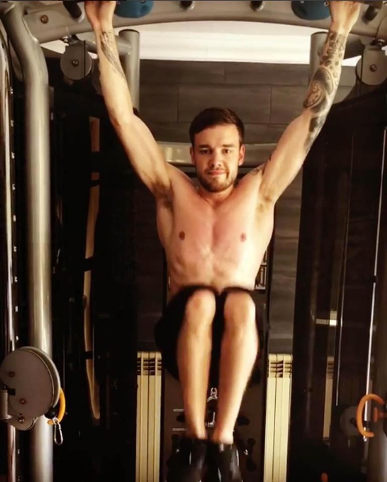  Liam working out