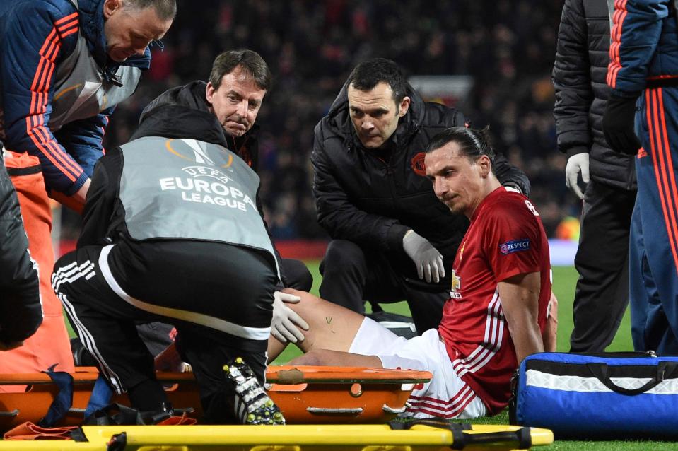  Man Utd star Ibrahimovic is currently battling back from a long-term injury