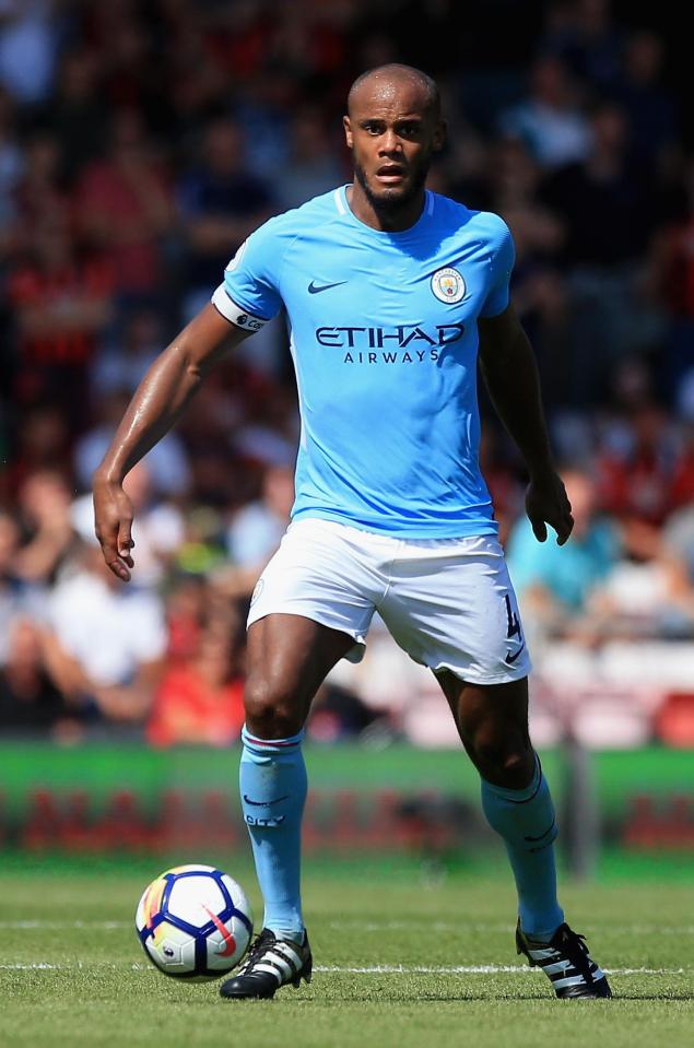  Vincent Kompany is still sidelined for City through injury