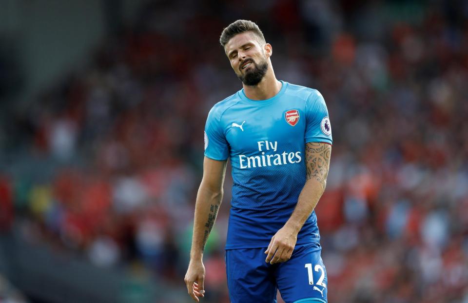  The veteran striker has failed to make an impact for Arsenal this season