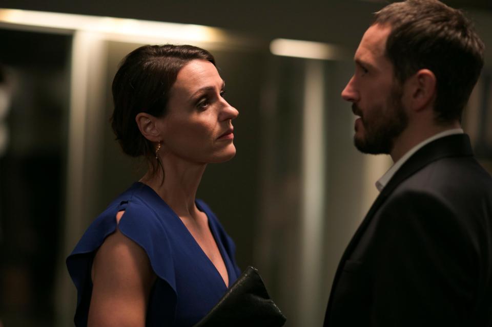  Suranne Jones plays Gemma Foster and Bertie Carvel plays her ex-husband Simon