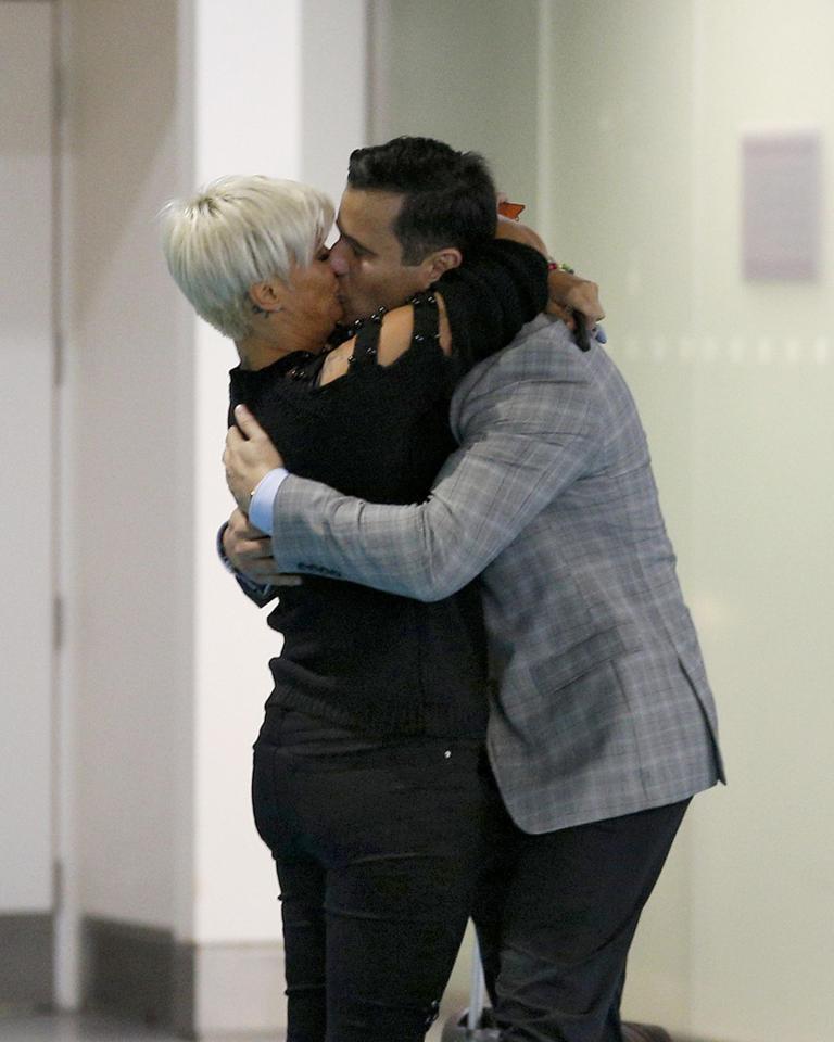  Kerry and James snog during first public PDA on September 12