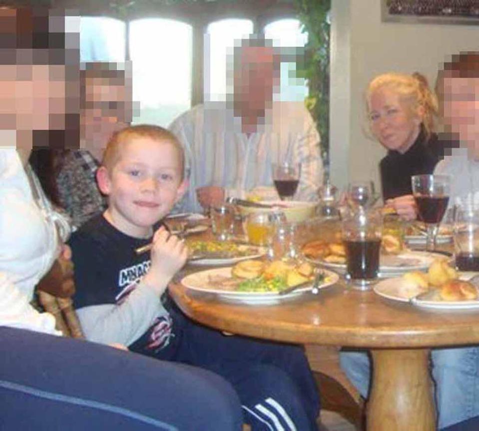  A never-before-seen family photo shows White Widow Sally Jones enjoying her last Christmas dinner in the UK in 2012