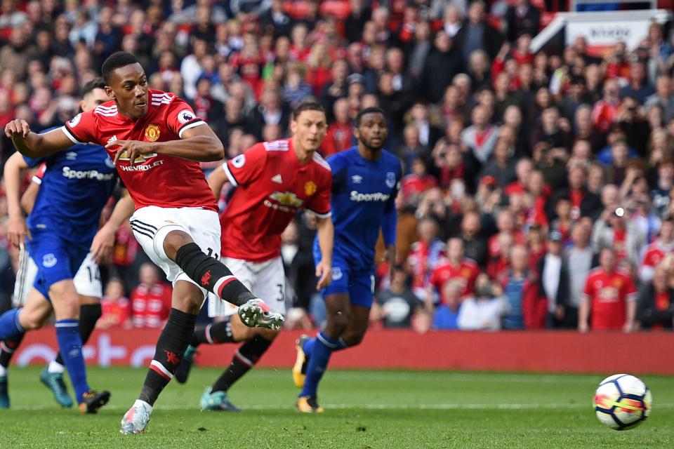  Anthony Martial has been named as Manchester United player of the month for September