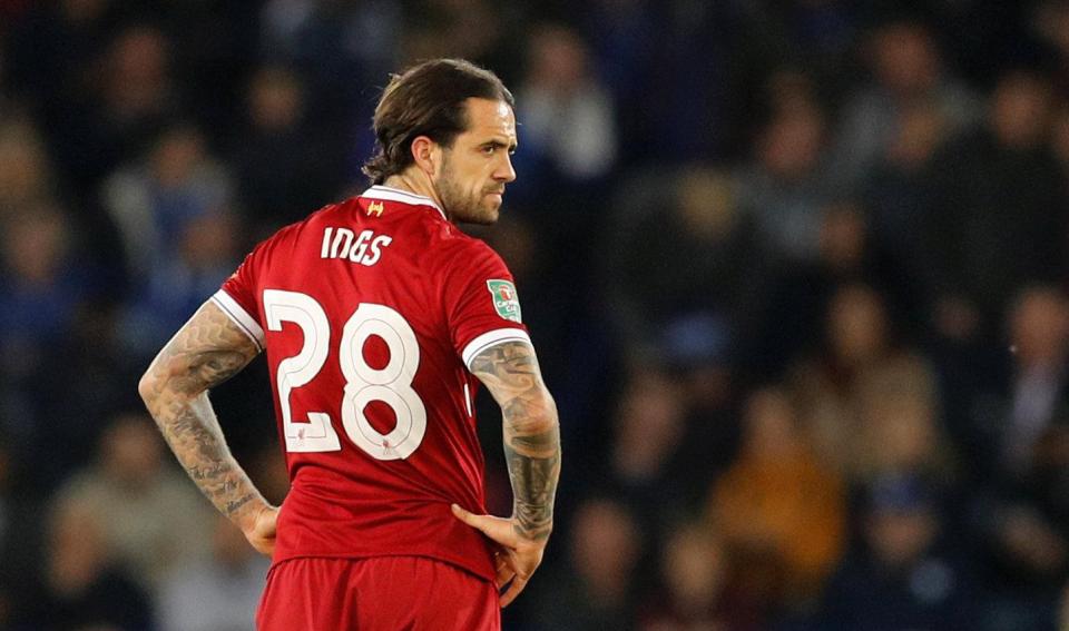  Danny Ings has only made six Premier League appearances for Liverpool due to injury