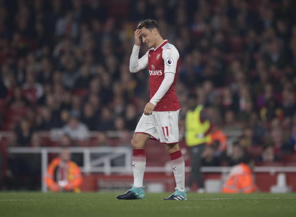  Mesut Ozil has struggled for Arsenal this season