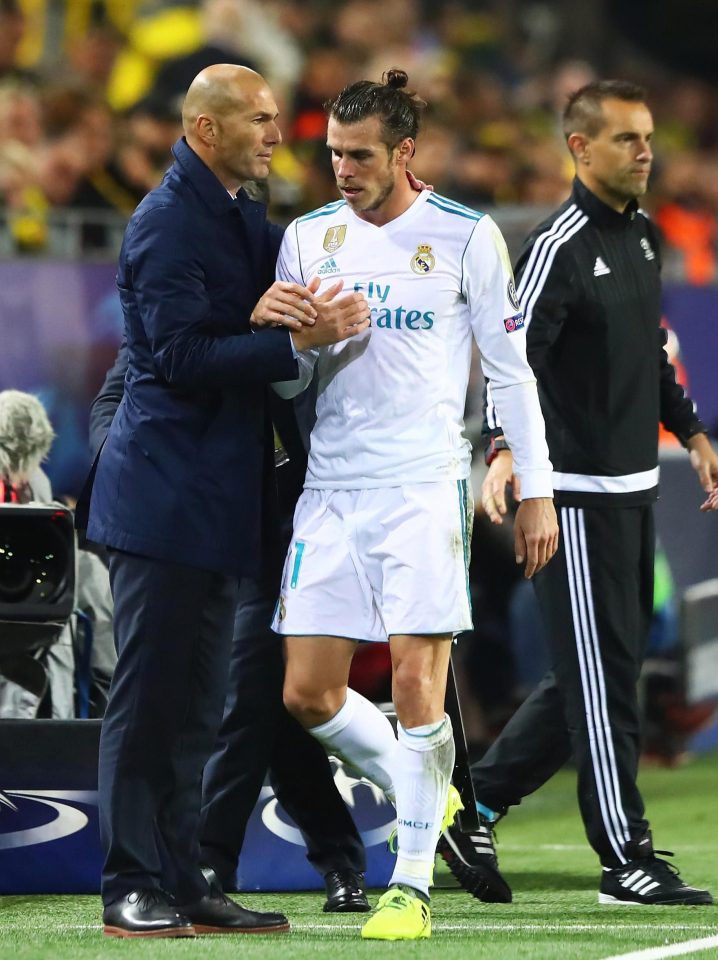  Gareth Bale came off with injury during 3-1 victory away at Borussia Dortmund