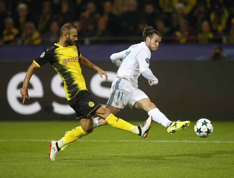  Gareth Bale was injured after limping off against Borussia Dortmund