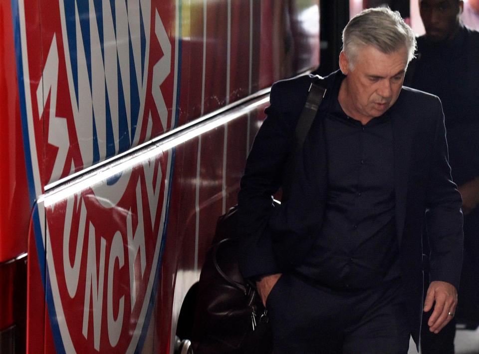  Carlo Ancelotti is without a club, having been sacked by Bayern Munich