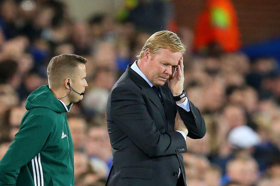  Ronald Koeman is running out of time at Goodison Park