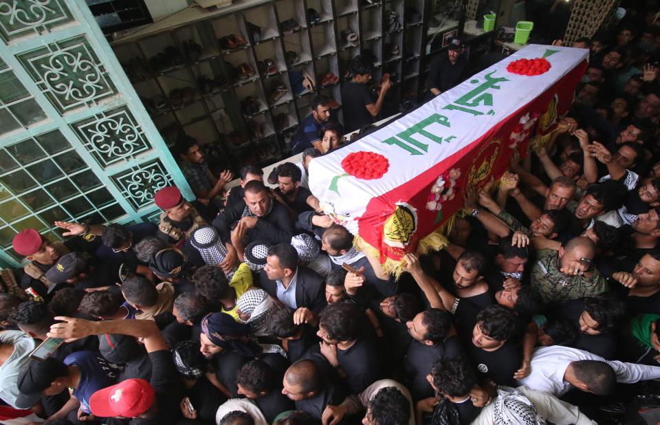  Hundreds of people attended his funeral in Iraq to celebrate his dedication to winning their country back from jihadist