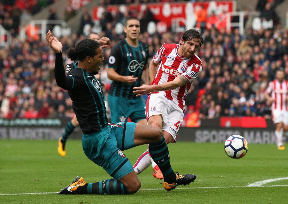  Virgil Van Dijk only made a return to the Southampton starting line-up at Stoke last month