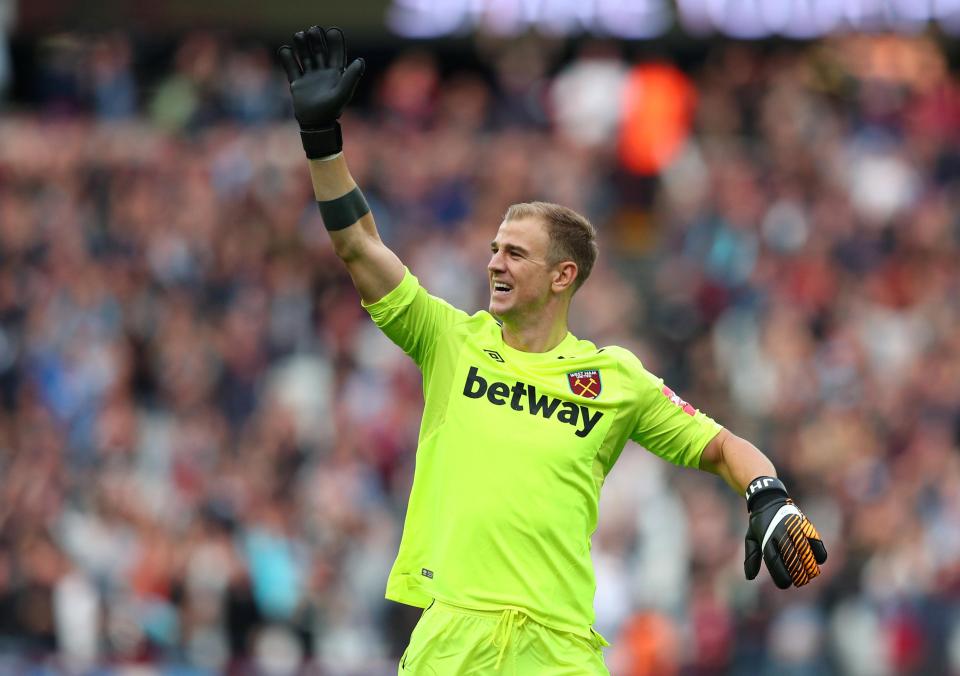  The Hammers goalkeeper reacts after Diafra Sakho netted a late winner against Swansea on Saturday