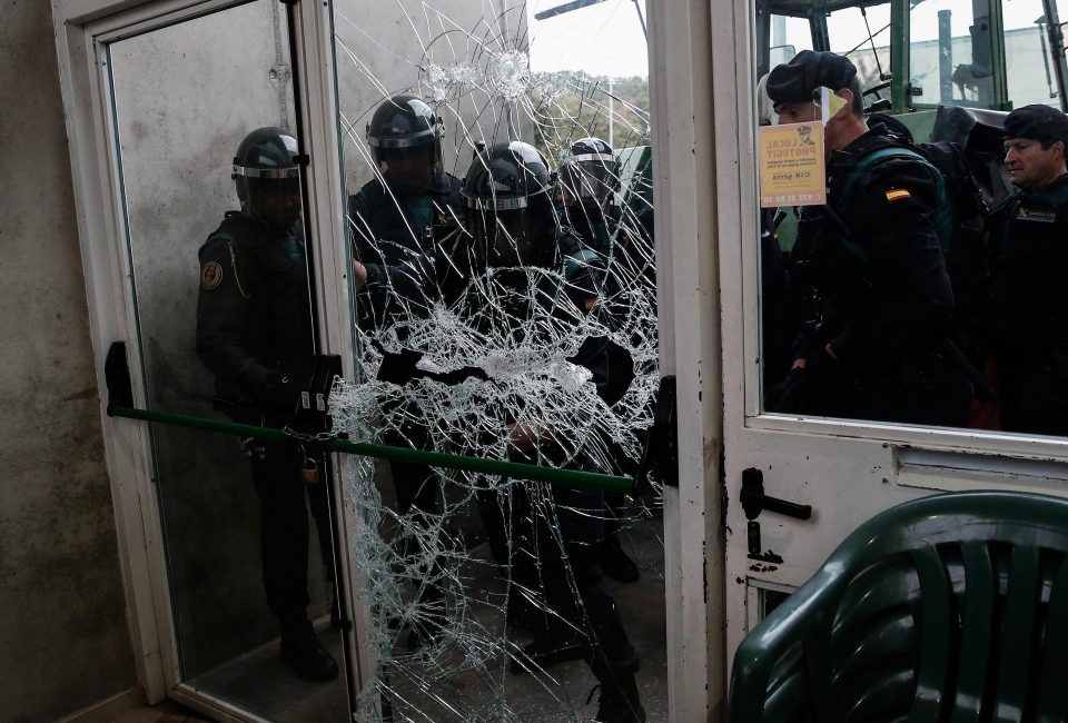  'Illegal' Catalan referendum has started in chaotic fashion