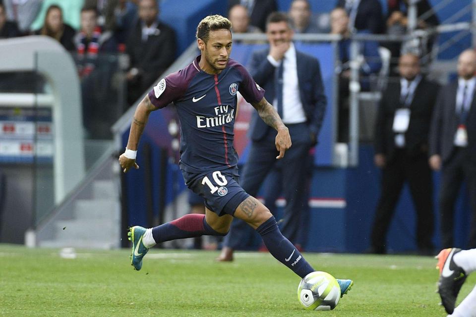  Neymar signed for Paris Saint-Germain in a world-record £198million move