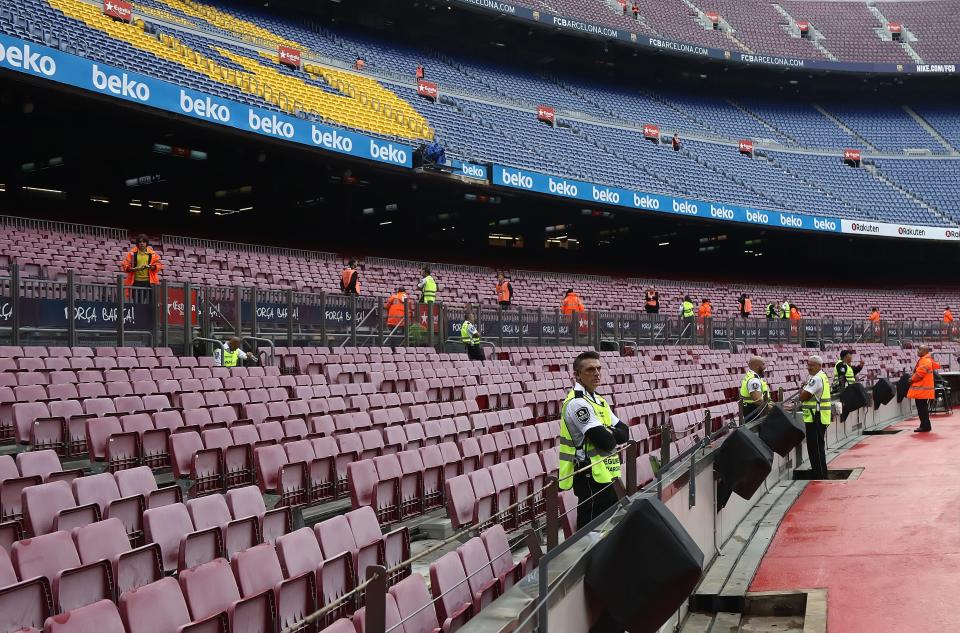  Barcelona vs Las Palmas will be played behind closed doors at Nou Camp