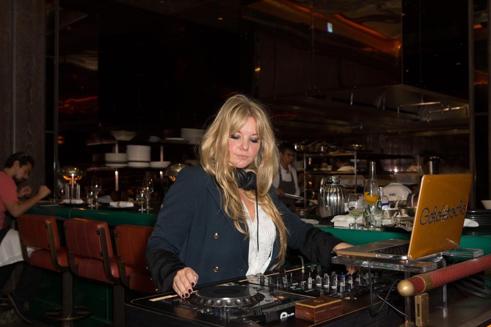  DJ Goldierocks performed a set for revellers at the Sunday brunch