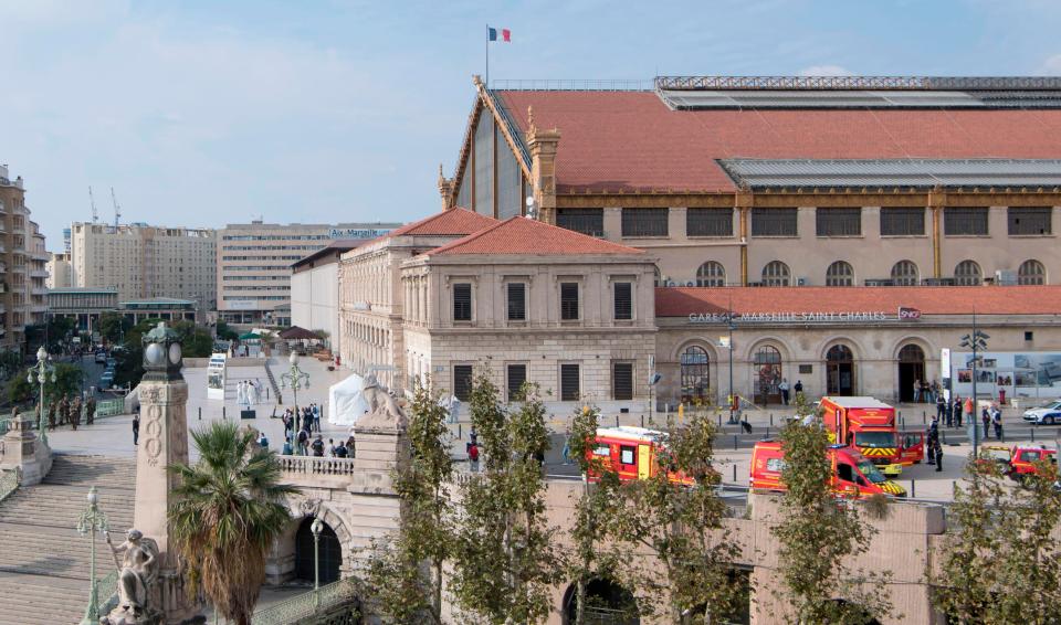  Emergency services and military swarmed the scene in the southern French city today