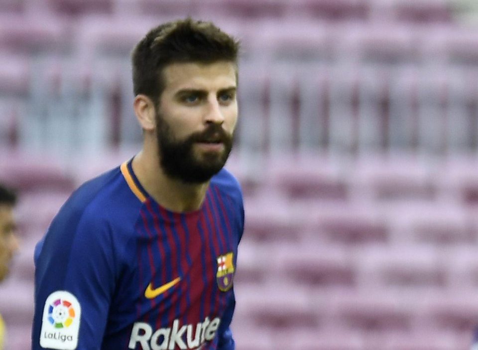  Gerard Pique was visibly shaken by the events in Spain