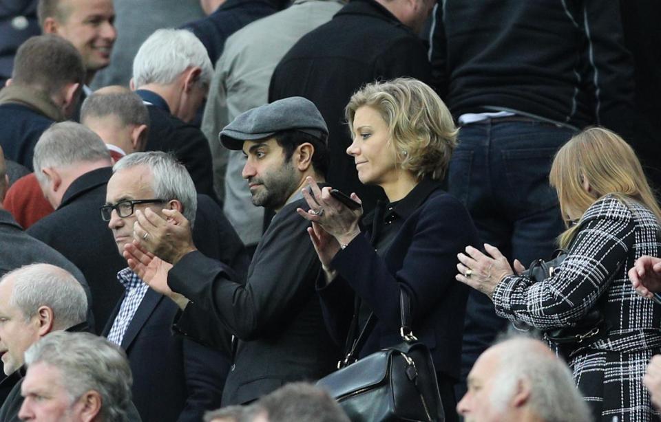  Amanda Stavele cheers on Newcastle at St James Park during the 1-1 draw with Liverpool