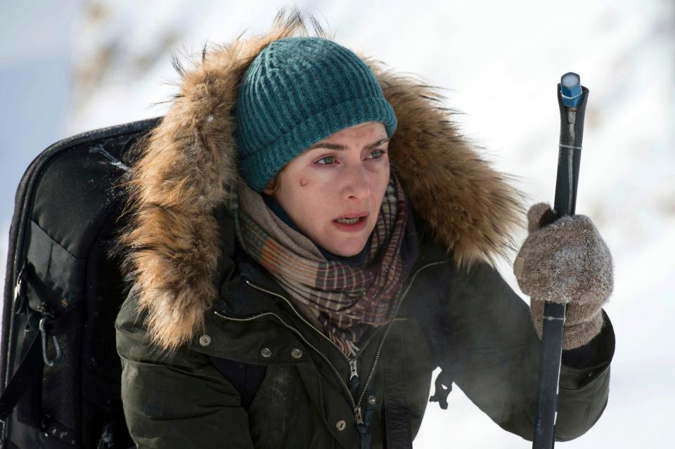  Kate again endured freezing cold waters and harrowing climates for her new role in The Mountain Between Us