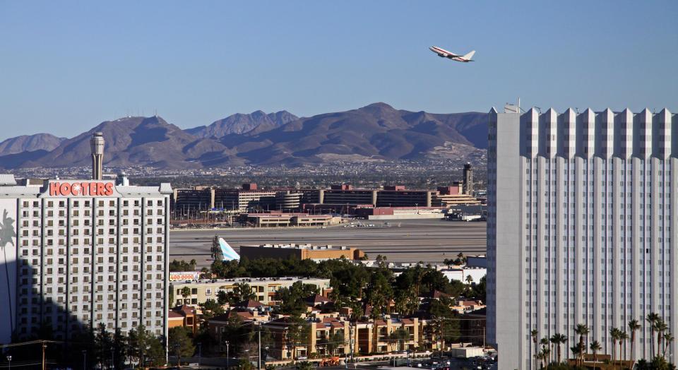  The runways are just a couple of miles away from the strip