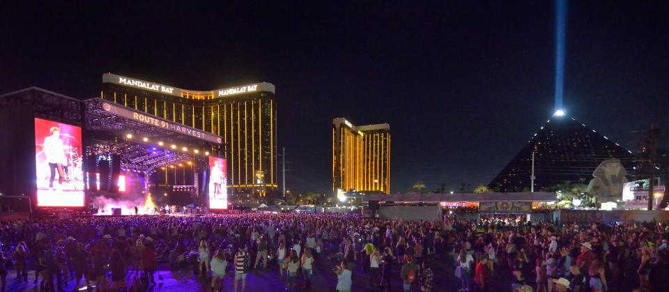  Masses of people were at the Las Vegas concert when the shots rang out