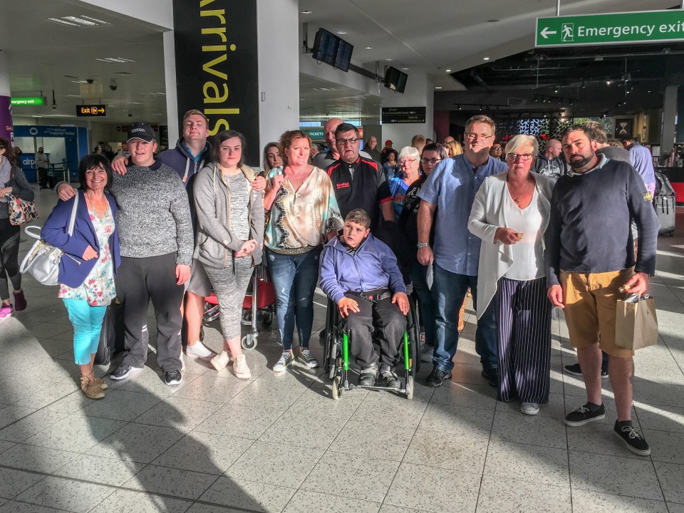 A 27-strong wedding party were among those told they will not be flying from Gatwick this morning