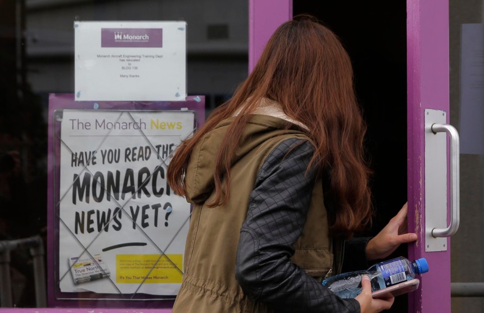 Staff arrived at the company’s headquarters in Luton to collect their possessions this morning