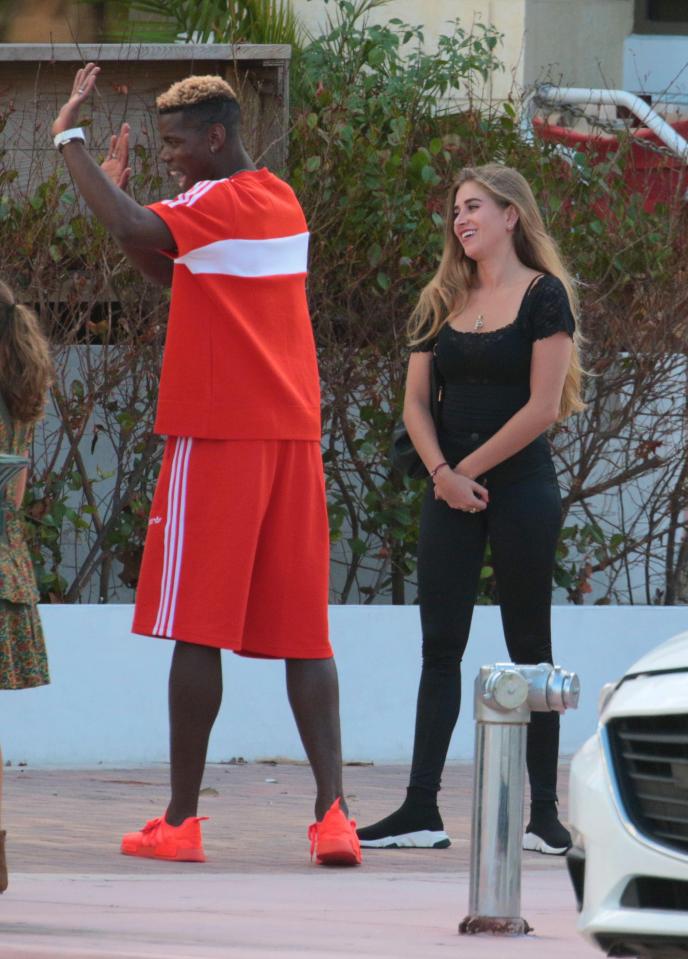  Paul Pogba has been spotted with a mystery blonde while he recovers from injury in Miami