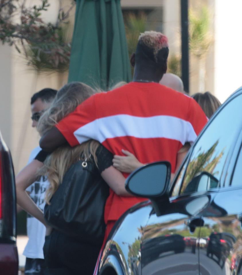  The Manchester United star - who was spotted with her in Los Angeles in July - went for a long lunch with her and her family