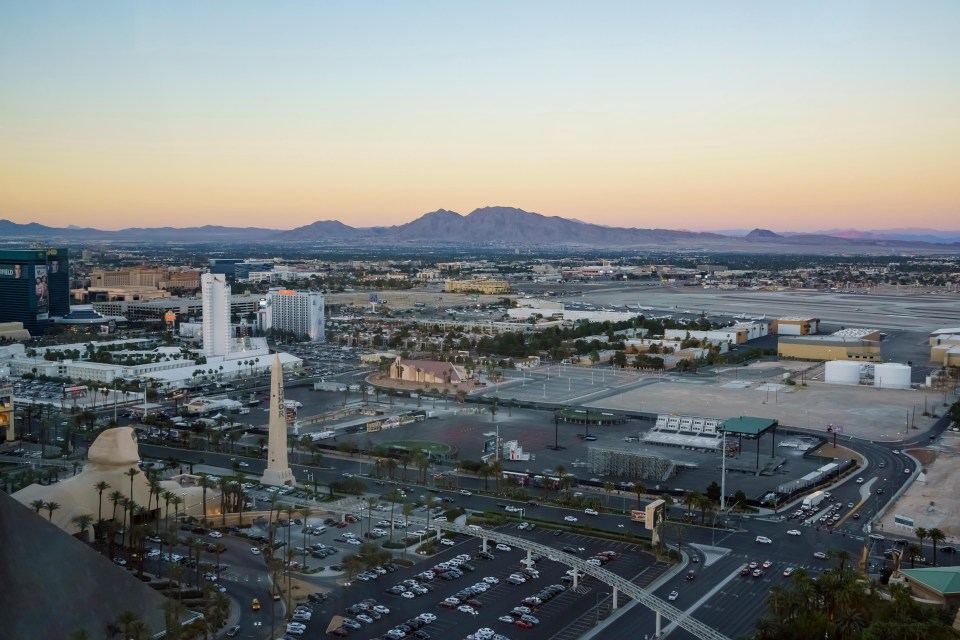 The view that shooter Stephen Paddock would have had over the festival