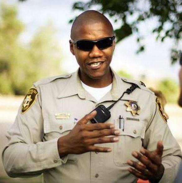 Las Vegas police officer Charleston Hartfield was off duty attending the gig when he was shot dead