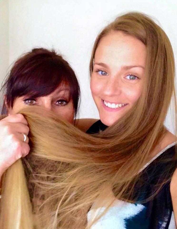  Terri-Louise's long hair helped her raise almost £4,000 for the cancer charity