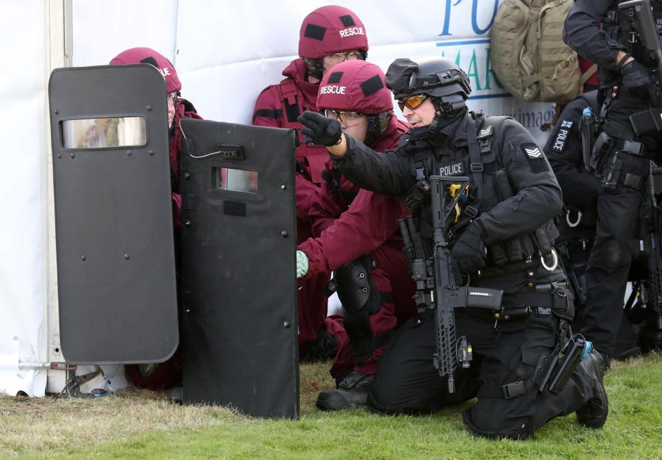  Emergency crews and government officials are rehearsing for another Barcelona or London Bridge style attack using a van