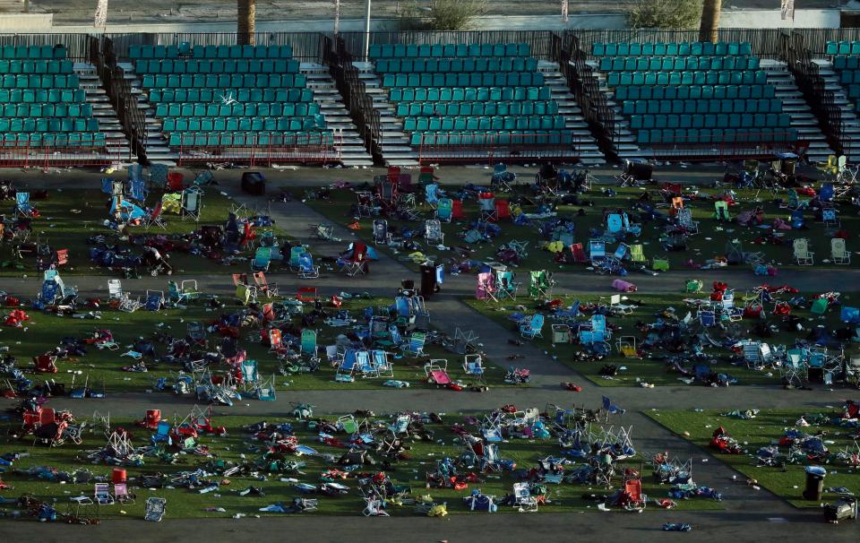  Concert-goers had to run for their lives, abandoning their belongings