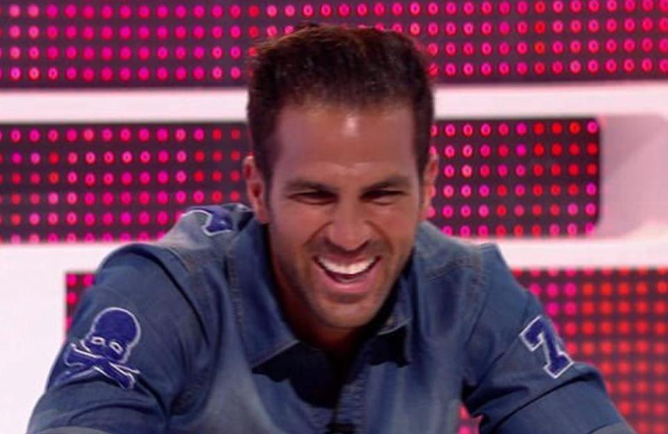  Cesc Fabgregas lifted the lid on the Battle of the Buffet on TV show A League Of Their Own