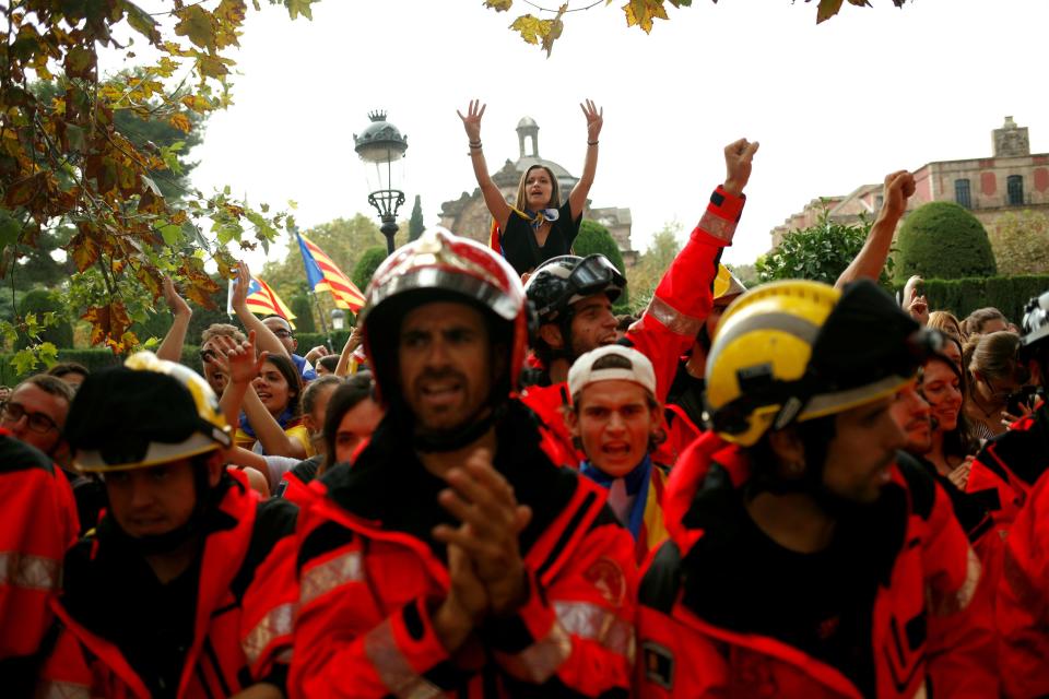  Gerad Pique condemend the Spanish police during the referendum vote