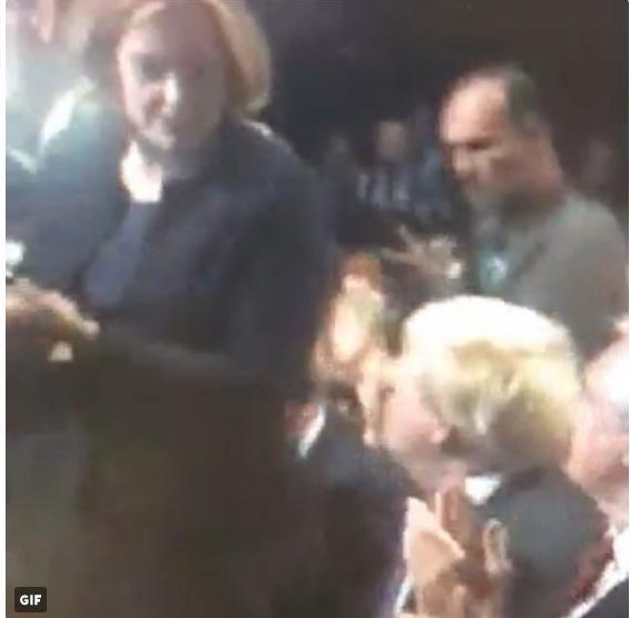  Amber Rudd had to tell Boris Johnson to stand up and clap after the speech