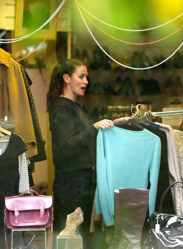  Kirsty Gallacher was spotted on her community service