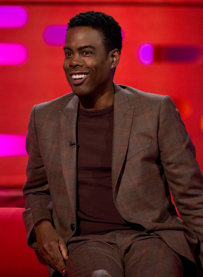 Comedian Chris Rock takes a seat on Graham’s famous sofa