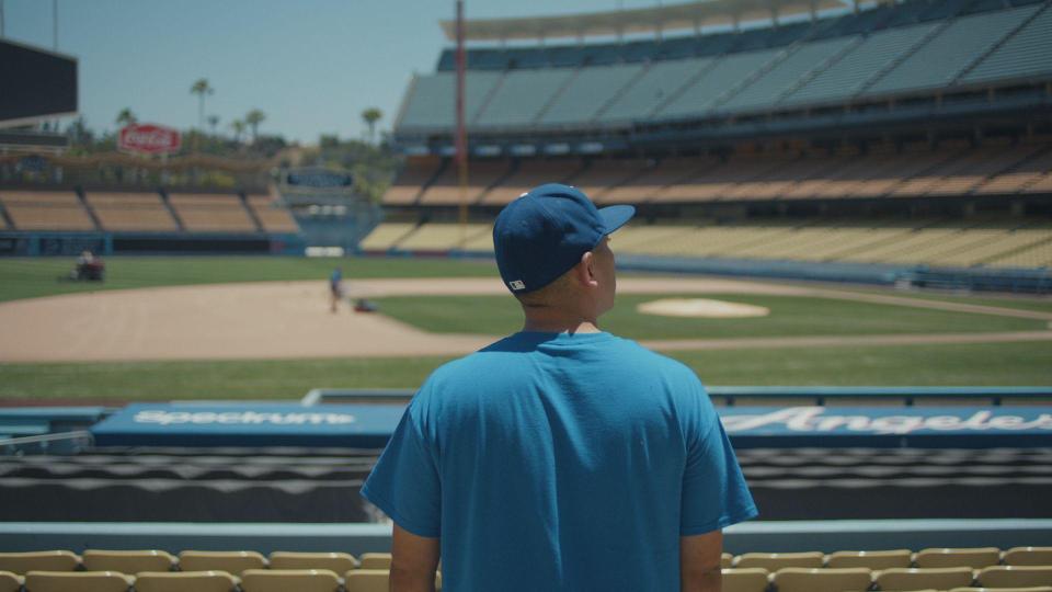  Juan's story has now been made into a Netflix documentary. Juan is pictured visiting Dodger's Stadium