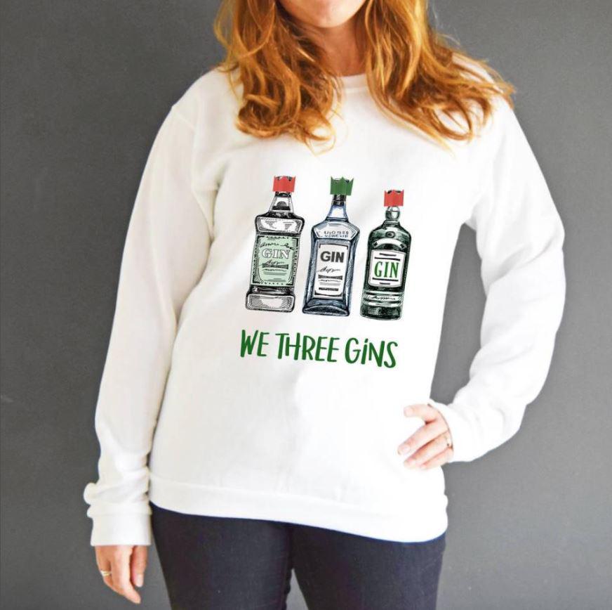  Fans of novelty jumpers love this We Three Gins one