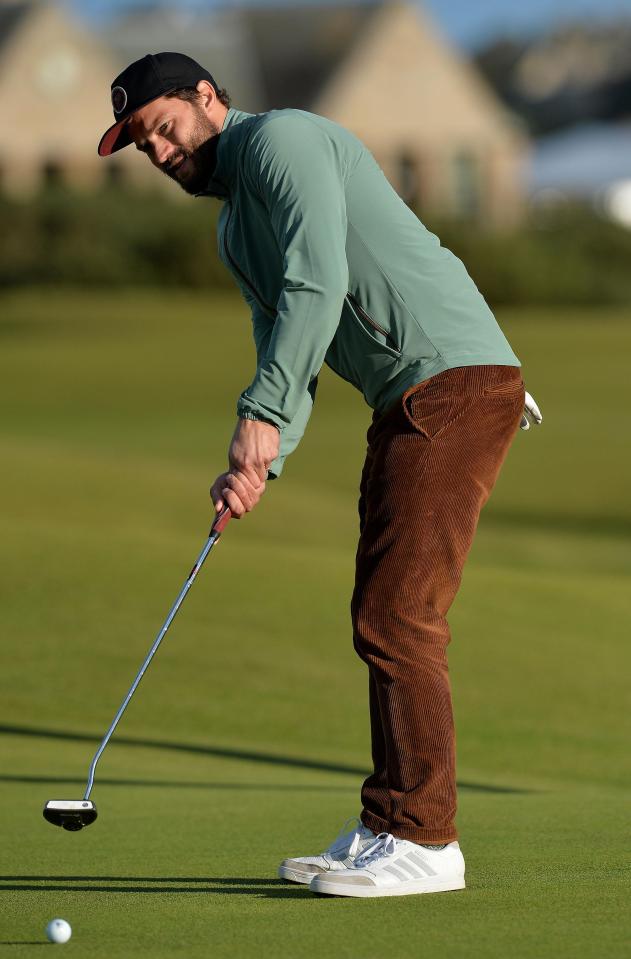  Actor Jamie Dornan at the 16th green during day one of the Alfred Dunhill Links Championship