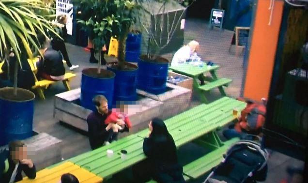  A woman spotted her husband and their child having a coffee with a mystery woman in the background of The Apprentice